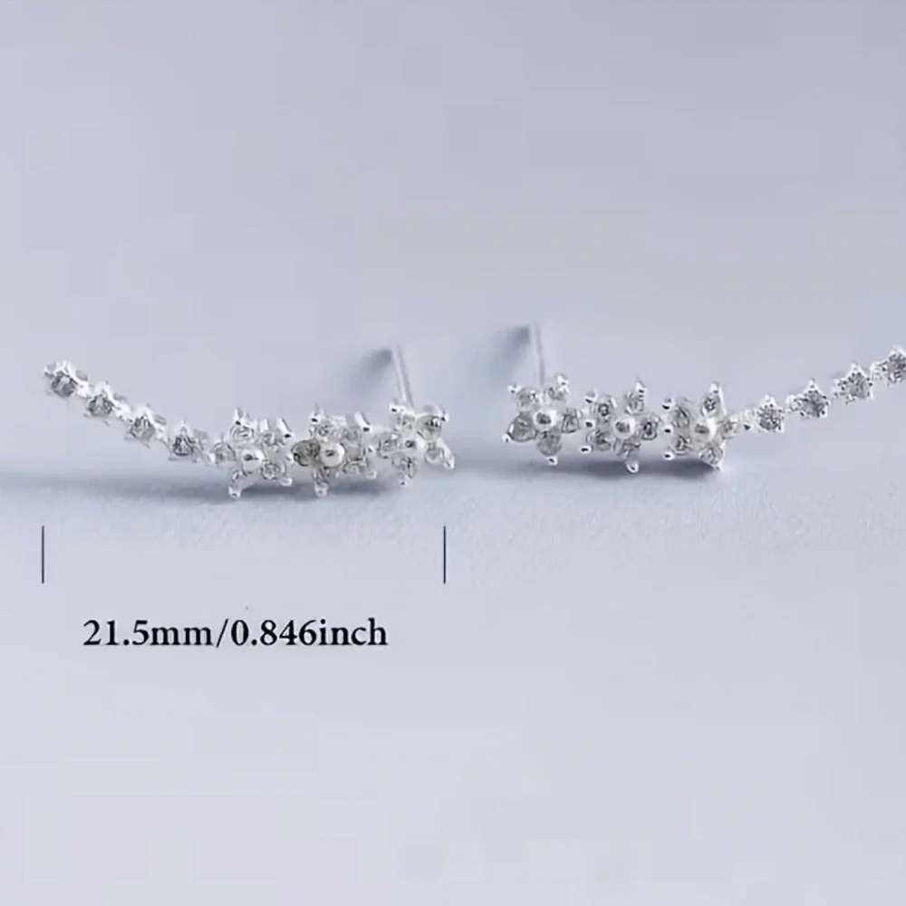 💎HOST PICK SPRINGTIME 💎Elegant Silver Floral Earrings - Picture 2 of 2